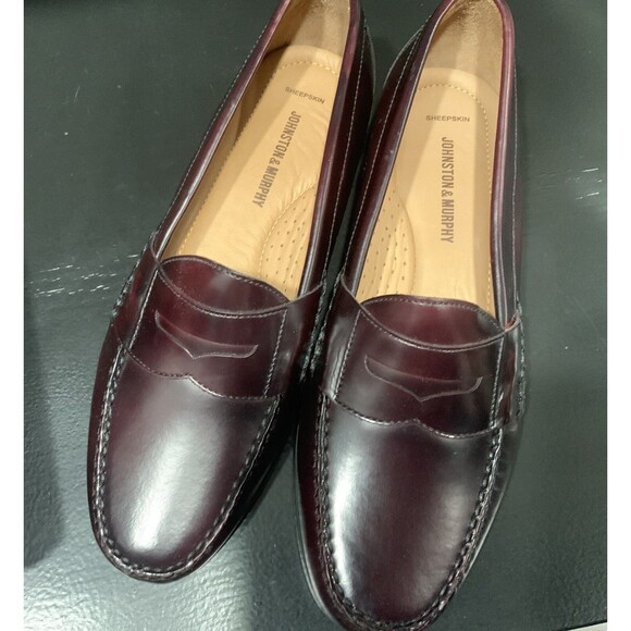 JOHNSTON & MURPHY Hayes Penny Loafer Size 11/ Burgundy - Picture 4 of 8